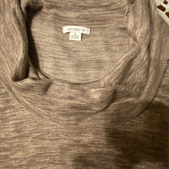 Liz Claiborne Sz M Cowl Neck Sweater VGUC ๐๐ - Picture 8 of 9